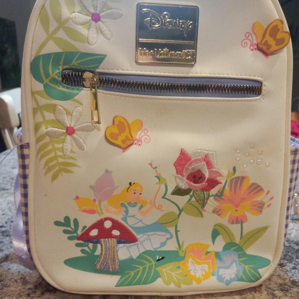 Disney Floral Wonderland Cream Backpack